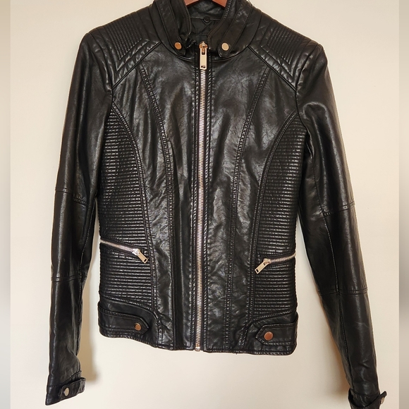 Artificial leather jacket size S - Picture 2 of 4